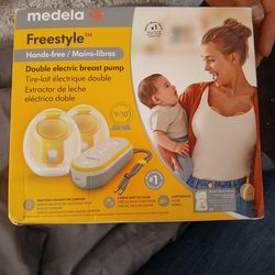 Medela freestyle yellow white double electric breast pump