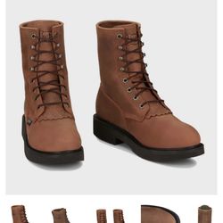 Justin original steel Toe Boots Size 10.5