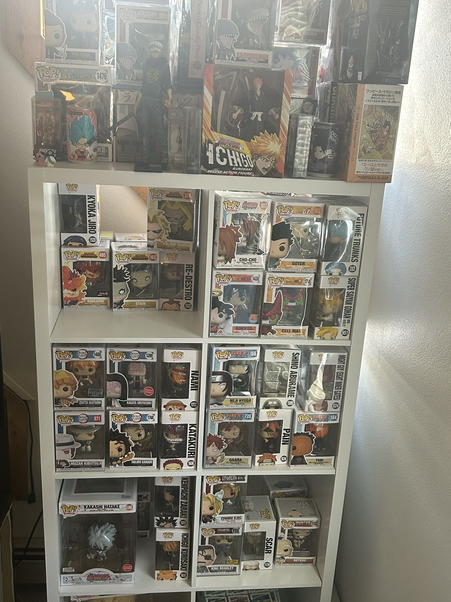 Anime Action Figure In Funko Pop Collection Plus Other Collectibles