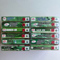 Nintendo 64. N64. FIFA. Madden NFL