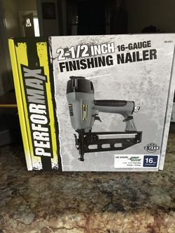 Finishing nailer