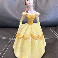 DISNEY Beauty and the Beast BELLE Porcelain Figurine 6.5" Made in Japan