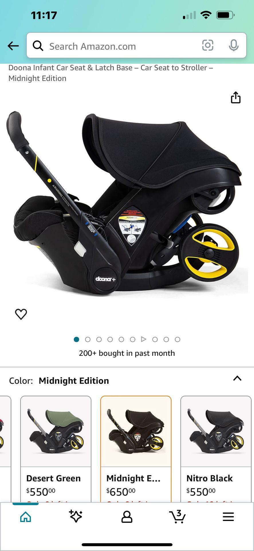 Doona Car seat and Stroller 