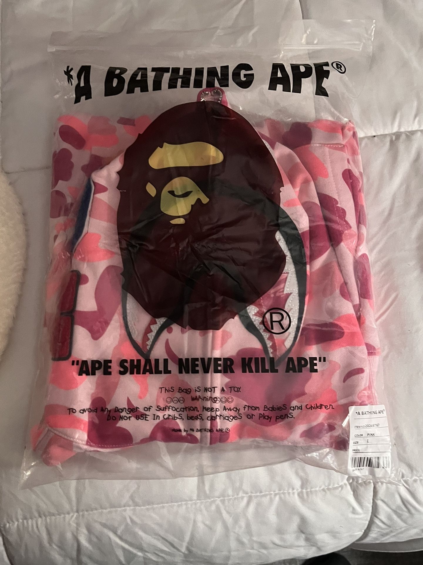 A Bathing Ape Camo Shark Full Zip Up Hoodie