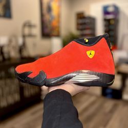 Jordan 14 Retro “Ferrari” Sizes 13 and 14 IN HAND BRAND NEW