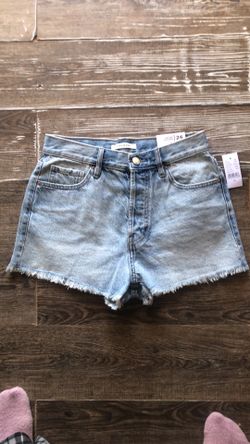 New Pac Sun Size 26 Vintage Hi Rise Margot Blue Jean Shorts