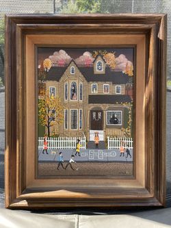 Mrs Bee Vintage Folk Painting