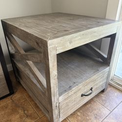 Large Side Table End Table Rustic Look