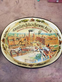 Anheuser Bush Tin Trays