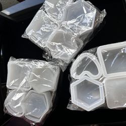 Resin Shape Containers Mold 3 Piece 