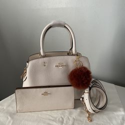 Coach Satchel With Matching Wallet