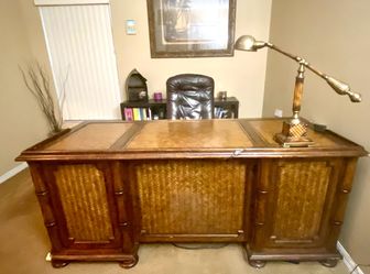 Tommy Bahama Oak Wood Desk Original