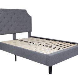 Full and queen  platform bed new in box. Mattress available. We deliver.