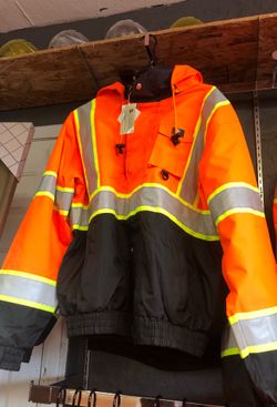 3A Safety Hi-Viz Waterproof Class 3 Bomber Jacket With Removable Liner.