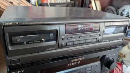 Technics tape deck dual cassette player vintage PLEASE READ
