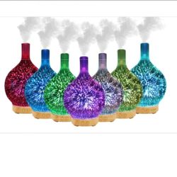 3D CHANGING LED LIGHTS AROMATHERAPY ESSENTIAL OIL DIFFUSER 