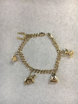 14 k gold plated anklet