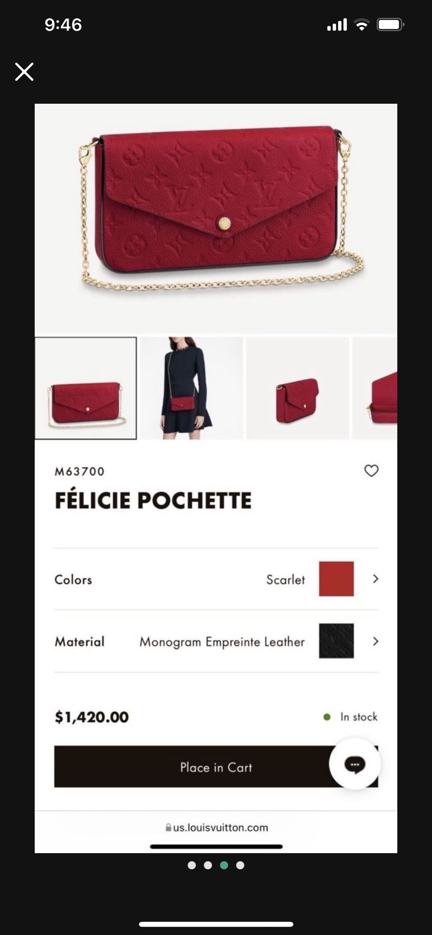 Louis Vuitton Felicie Pochette Monogram Crossbody for Sale in Anaheim, CA -  OfferUp