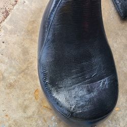 LaPera Harley Davidson Snake Skin Solo Seat and Passenger Backrest For Tour Pack