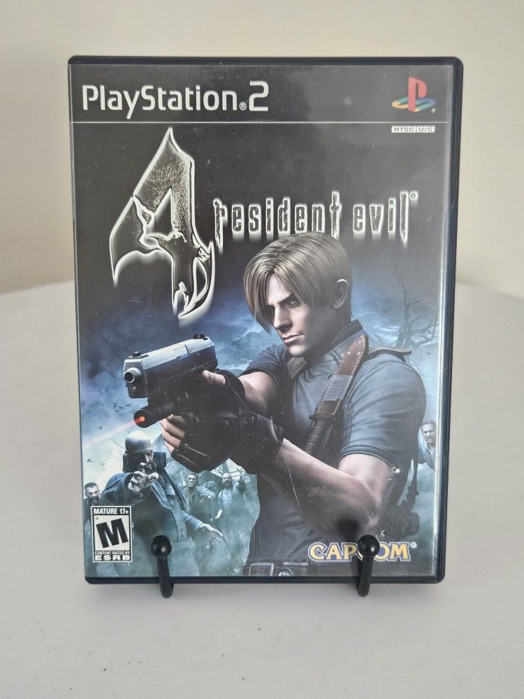 Resident Evil 4 PS2 Sont PlayStation 2 Game Black Label With Box WITHOUT Manual