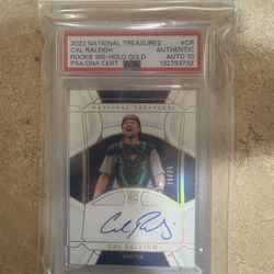 Cal Raleigh National Treasures Rookie Auto /25