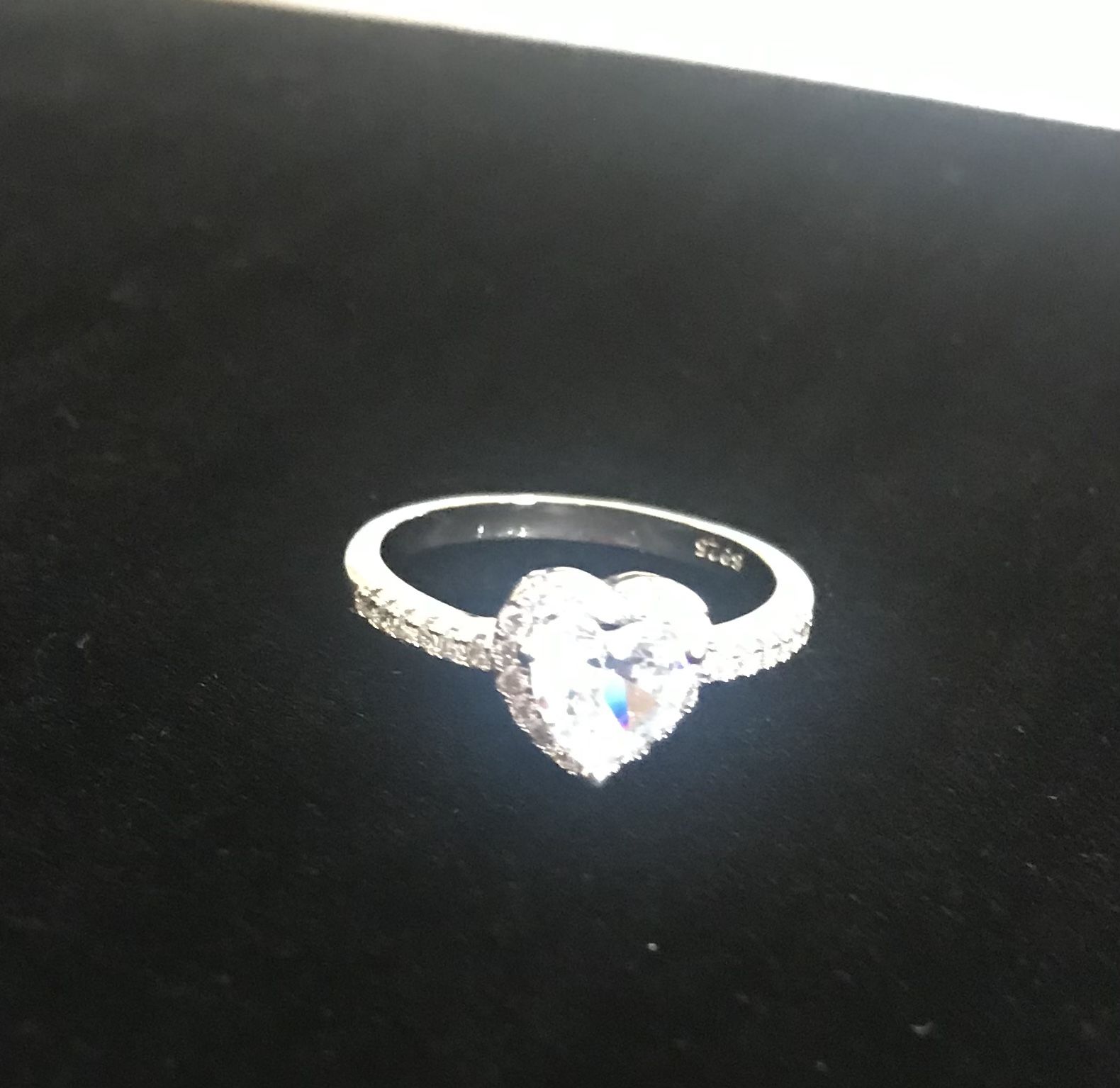 Sterling Silver And Cz Ring 