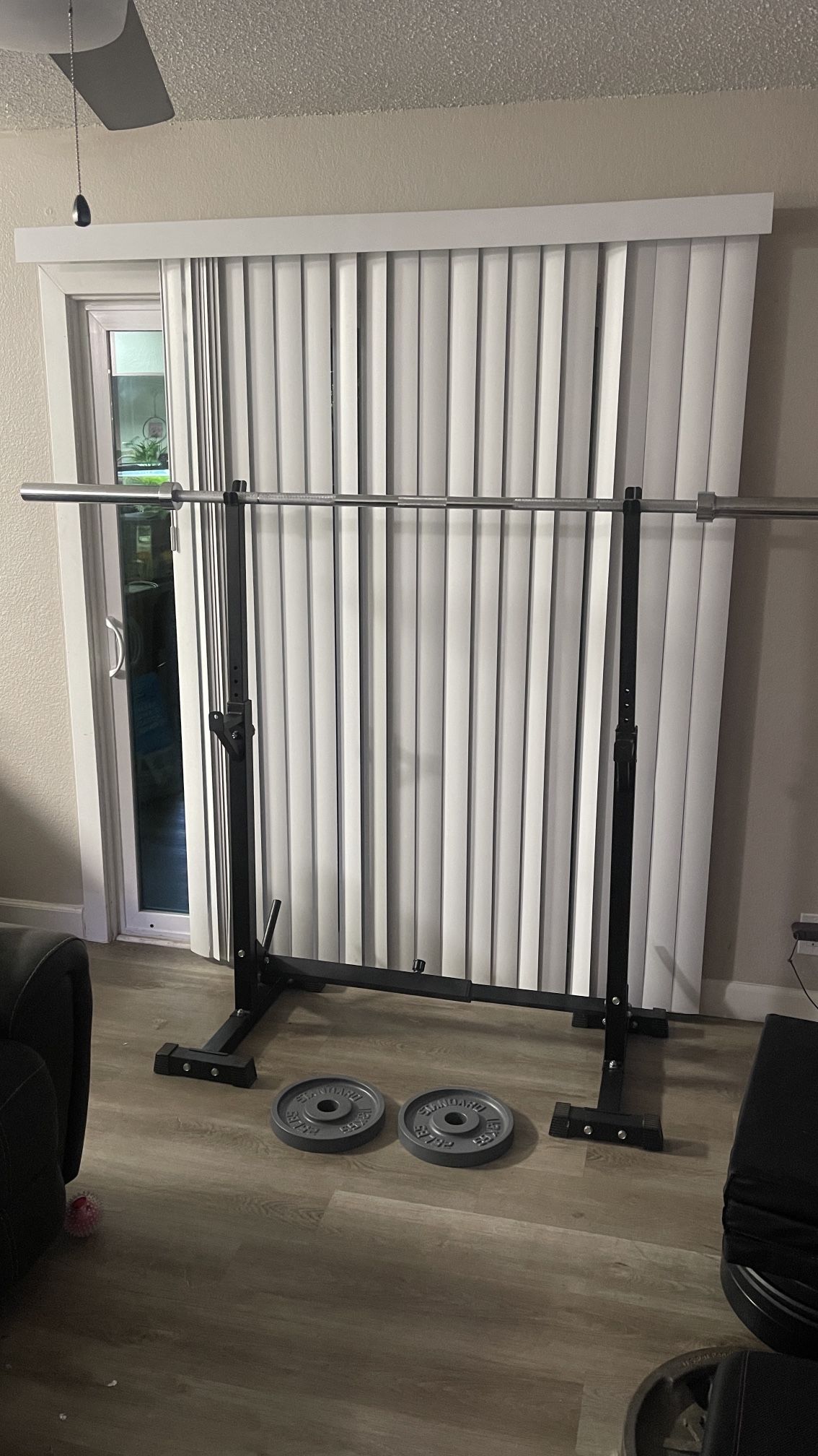 Squat Rack Bar And Weight