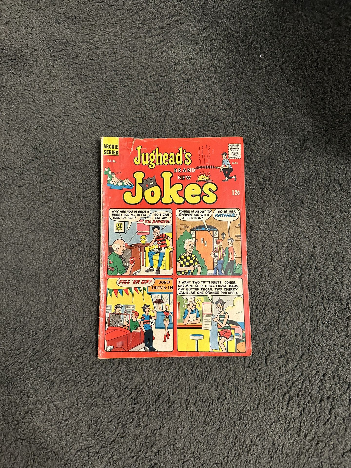 Jughead's "Brand New" Jokes Silver Age Comic First Issue 1967 Archie Comics