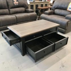 Lift Top Coffee Table Black/Brown Ashley 🤩 Brand New 💥 On Sale‼️