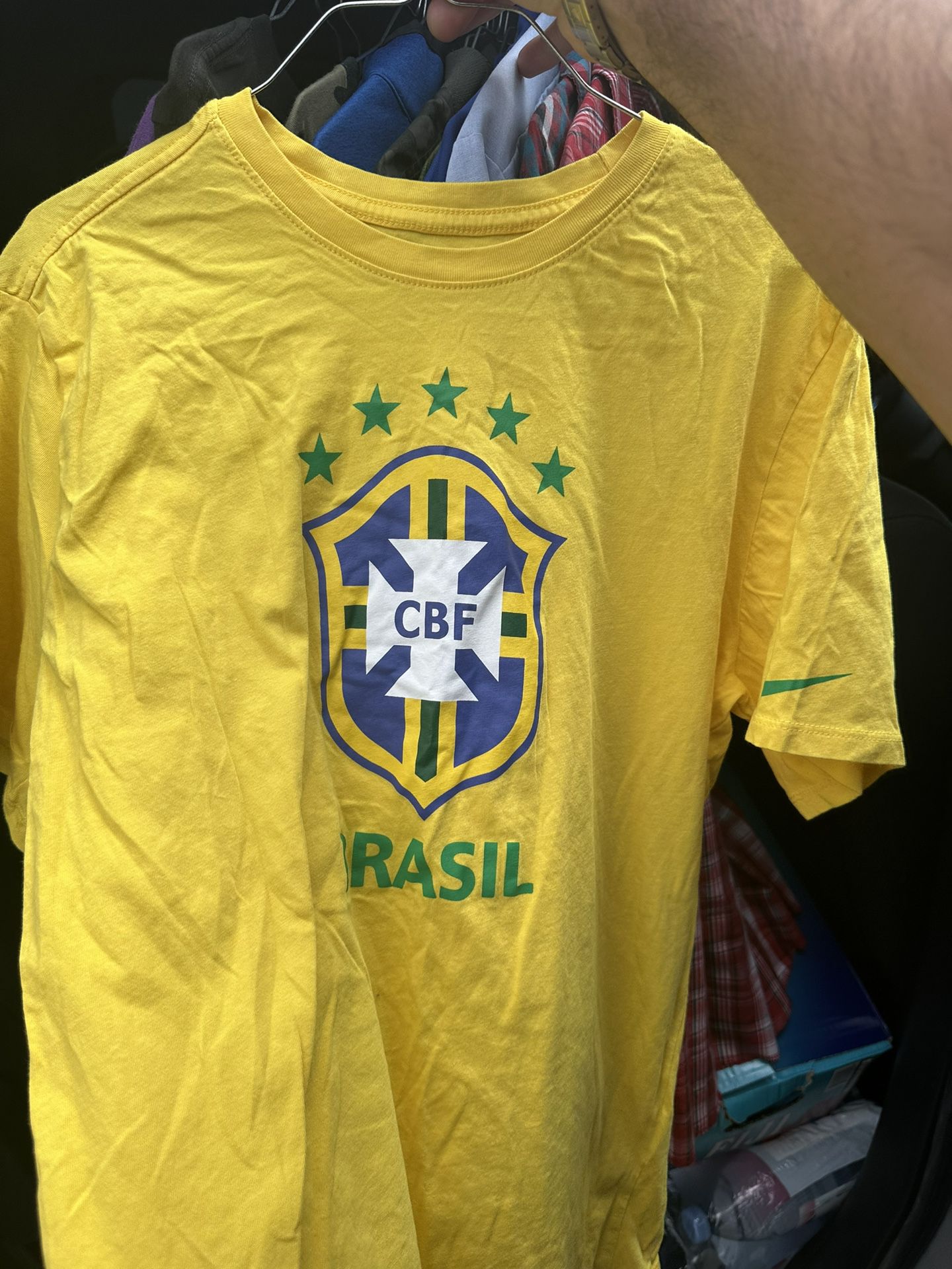 Brazil t shirt Nike Mens Large 
