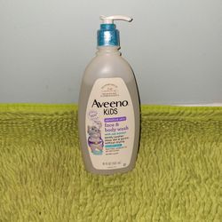 Aveeno Kids Sensitive Skin Face And Body Wash 18oz