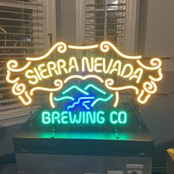 Sierra Nevada ReL Glass Neón Light Sign 24”X22”XT2