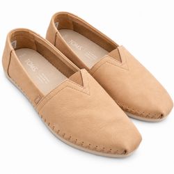 TOMS Women’s Tan Slip-On Flats — Size: 8.5