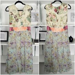 J Peterman floral printed dress. Size 8. Excellent condition beautiful dress.