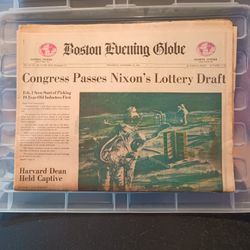 BOSTON EVENING GLOBE WEDNESDAY NOVEMBER 19, 1969
