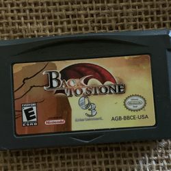 Gameboy Advance- Back To Stone 
