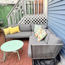 L Shape Outdoor Sofa 3 pieces