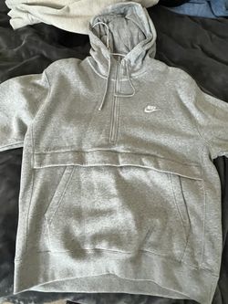 Nike Mens LargeGrey Half Zip Hoodie (NEW)