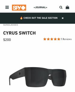 SPY optics Cyrus switch sunglasses
