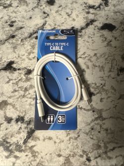 (1)ONE (SOLARAY) USB-C Sync & Charging Cable 3ft (Brand New High Quality) White for android new