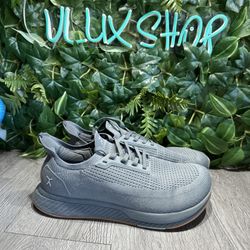 Flux Adapt Run Gray Gum Men 10.5 Athletic Walking Knit Shoe
