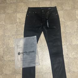 Black Purple Jeans 