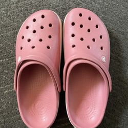 Pink Crocs