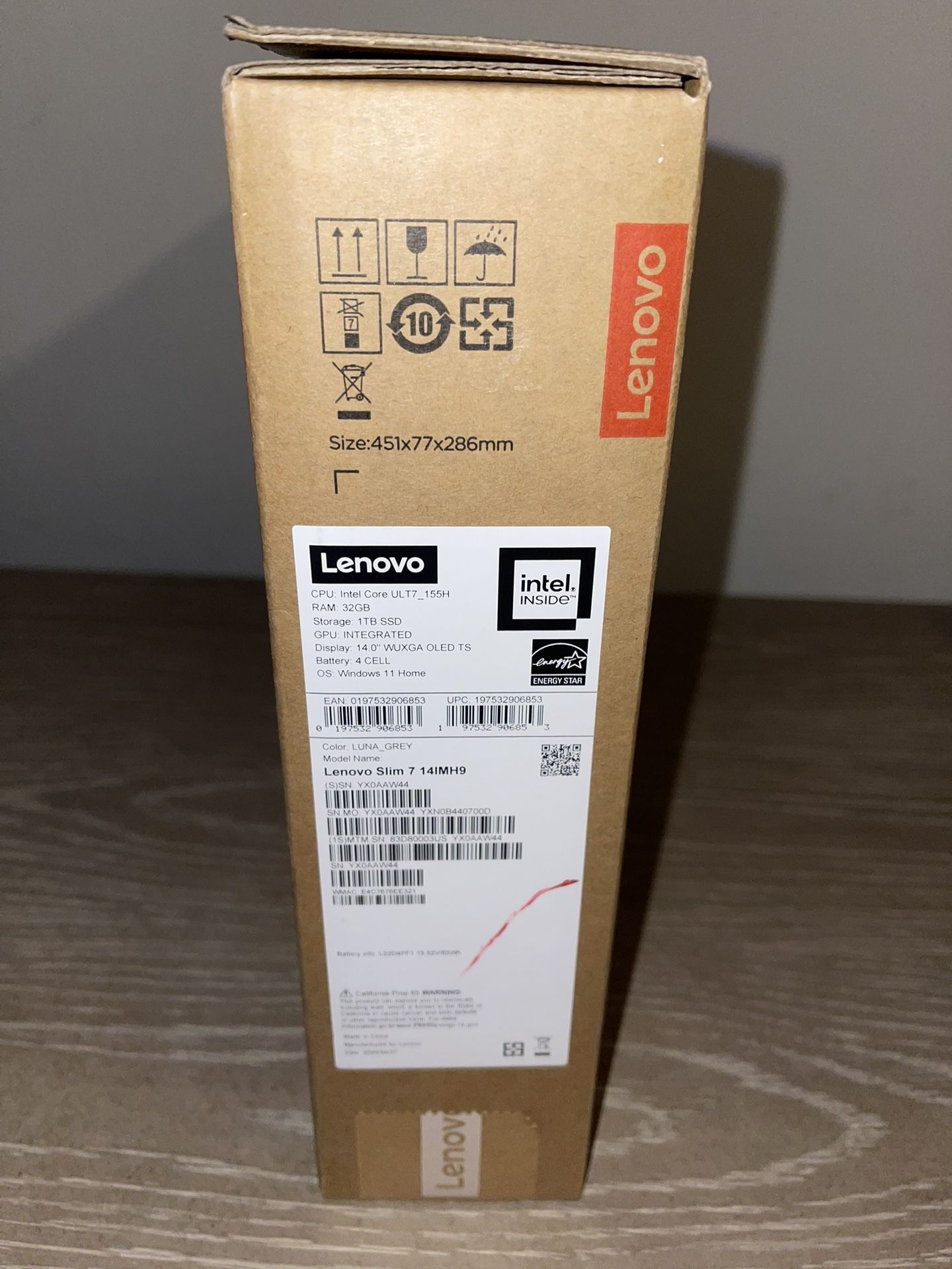 Lenovo Slim 7i 14" Ideapad Laptop Intel Evo Platform