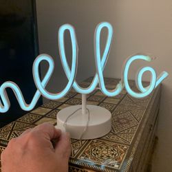 Hello Neon Sign