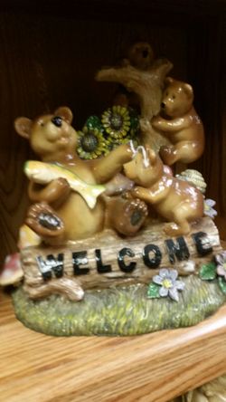 Brand new welcome figurine only $10 do not place a bit unless you're ready to pick up please
