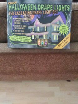 Halloween Drape Light Set, Indoor/Outdoor Use, Multi-Color