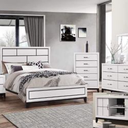 BRAND NEW!!4-PIECE KING BEDROOM SET! Queen Set Only $999 Don’t miss it!!! Dresser. Mirror. Nightstand . Mattress not included.. 🔑 Brand new in