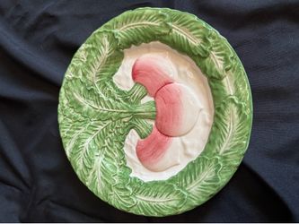 Vintage Fitz & Floyd Omnibus Radish Ceramic Relief Plate