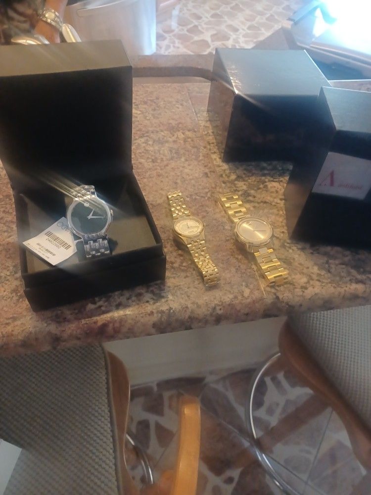 Watch For SALE 2 MOVADO One 1 SEIKO GOLD ANS SILVER EACH FOR SALE